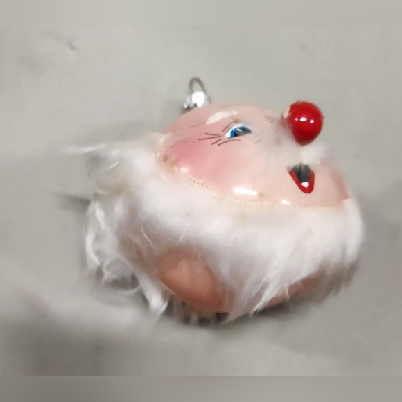 Vintage Box of 2 Dayton Hudson's Marshall Fields Santa Clause Head Ornaments - Picture 5 of 5